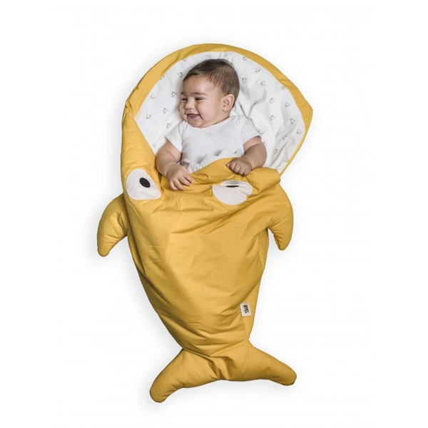 Babybites 鯊魚睡袋 - 深黃色