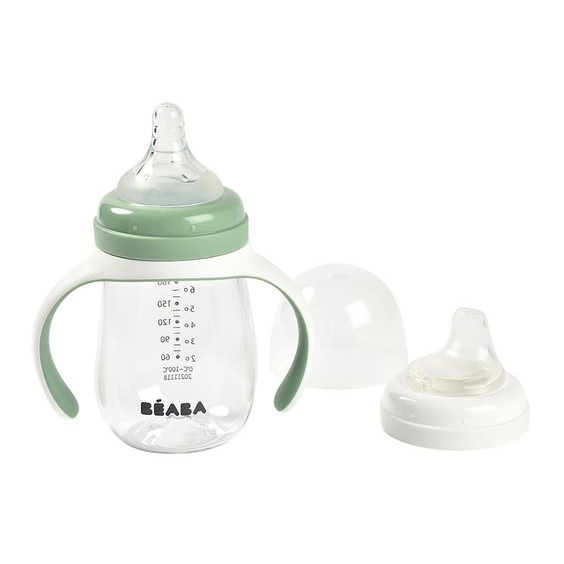 Beaba 2 In 1 Learning Cup 210ml – Sage Green