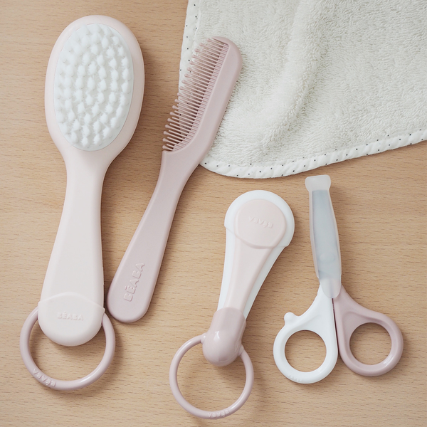 Beaba Baby Brush And Comb Set – Old Pink