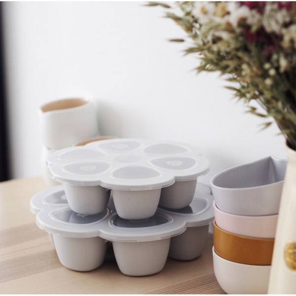 Beaba Freezing Silicone Multiportions 6X150ml – Light Grey