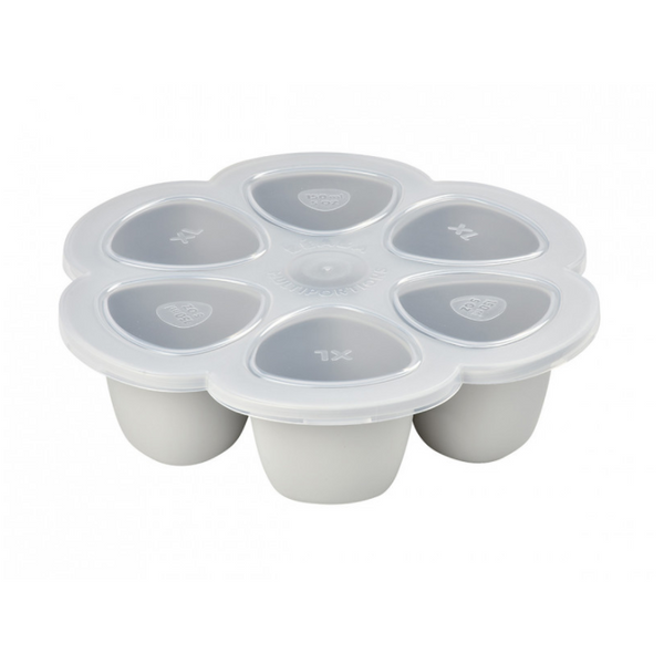 Beaba Freezing Silicone Multiportions 6X150ml – Light Grey