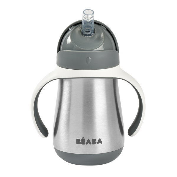 Beaba Stainless Steel Cup 250ml – Mineral Grey