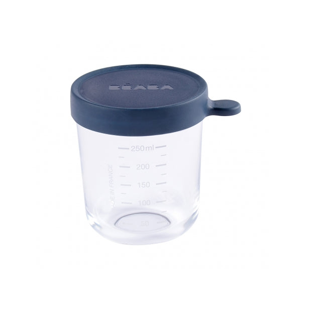 Beaba Superior Glass Portion 250ml - Dark Blue