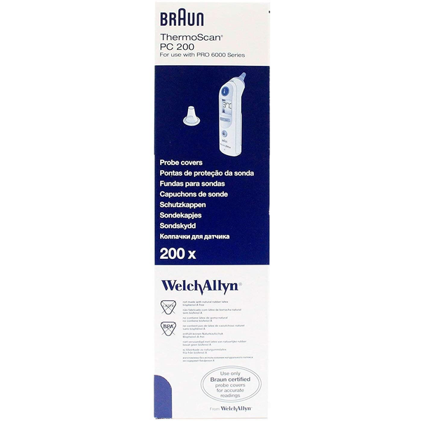 Braun Hygiene Cap 200Pcs/Pk