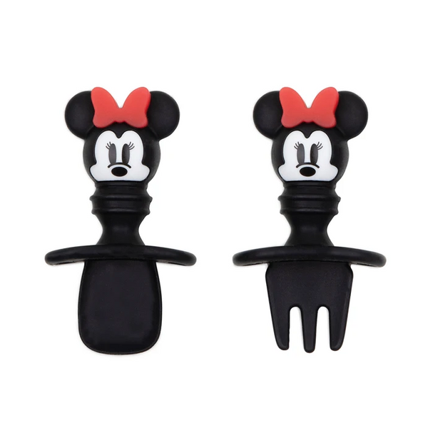 Bumkins Silicone Chewtensils (Spoon & Fork Set) – Minnie Mouse