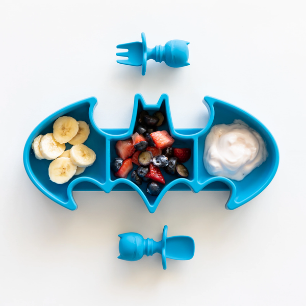 Bumkins Silicone Suction Plate – DC Comics Batman Blue