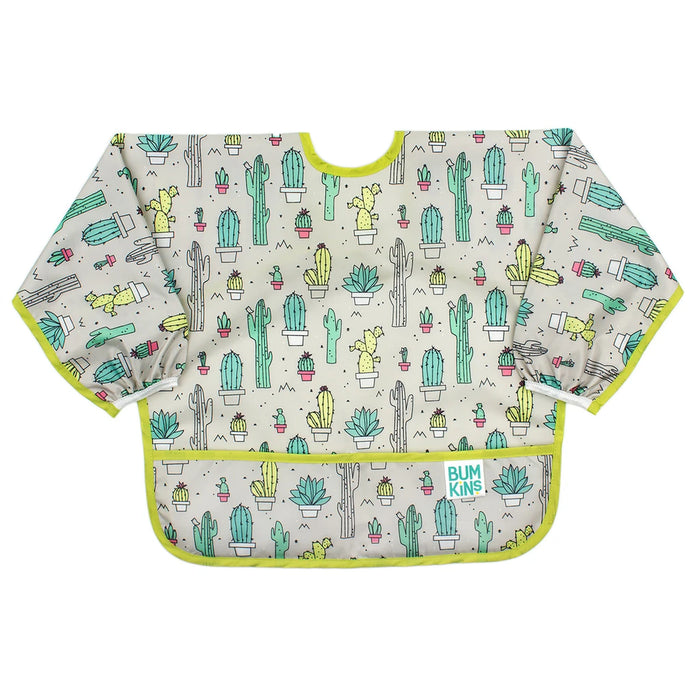 Bumkins Sleeved Bib – Cactus (6-24 Months)