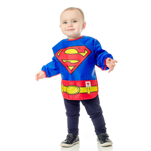 Bumkins Sleeved Bib - DC Comics Superman (6-24 Months)