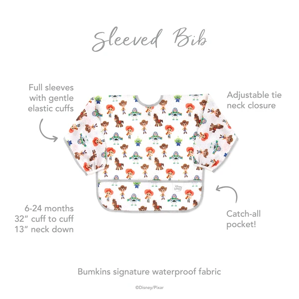 Bumkins Sleeved Bib – Toy Story (6-24 Months)