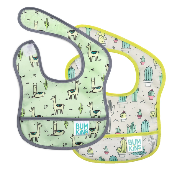 Bumkins Starter Bib 2Pcs/Pack –  Cactus And Llamas