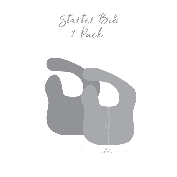 Bumkins Starter Bib 2Pcs/Pack - Floral And Lace