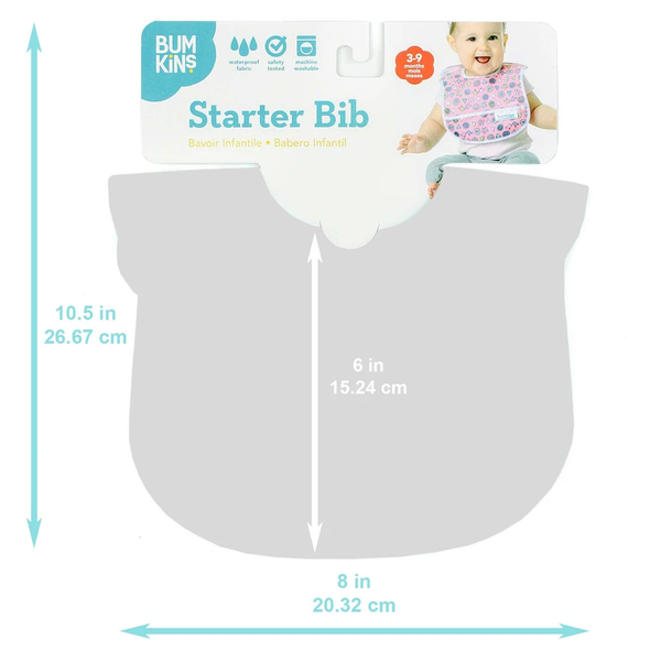 Bumkins Starter Bib 2Pcs/Pack – Watercolors And Brush Strokes