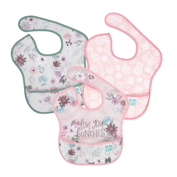 Bumkins SuperBib® 3 Pack - Love You Bunches (6-24 Months)