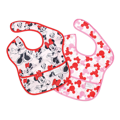 Bumkins Superbib 2Pcs/Pack – Disney Minnie Mouse (6-24 Months)