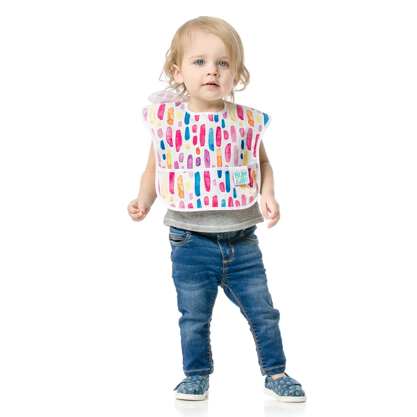 Bumkins Superbib 3Pcs/Pack - Wild & Free, Watercolors, Brush Strokes (6-24 Months)