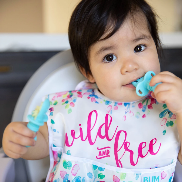 Bumkins Superbib 3Pcs/Pack - Wild & Free, Watercolors, Brush Strokes (6-24 Months)