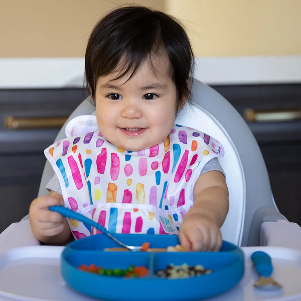 Bumkins Superbib 3Pcs/Pack - Wild & Free, Watercolors, Brush Strokes (6-24 Months)