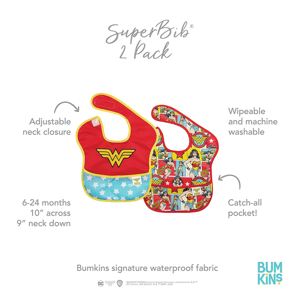 Bumkins Superbib – DC Comics Wonder Woman (6-24 Months)
