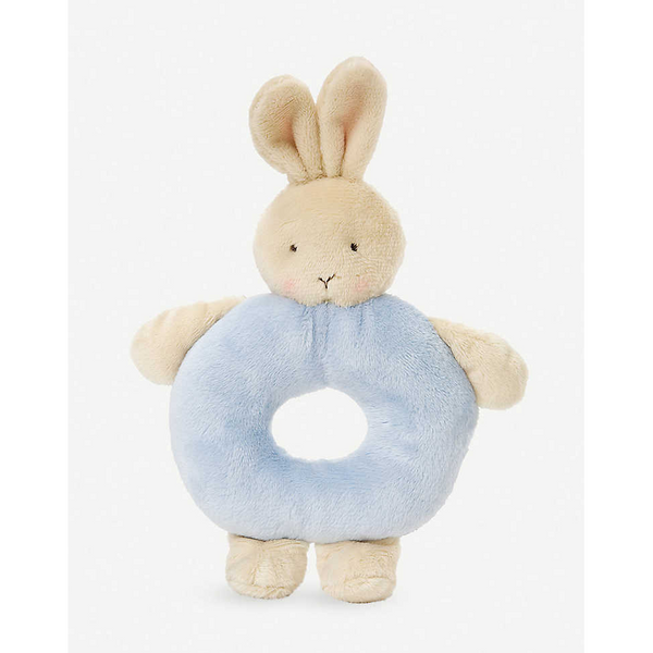 Bunnies By The Bay Plush Ring Rattle 18cm – Blue