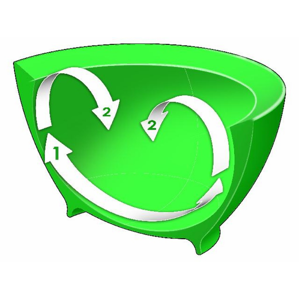 Calibowl 防漏防滑幼兒吸盤碗12oz (附蓋) - 綠色