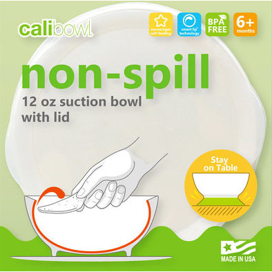 Calibowl 12Oz Toddler Suction Bowl - Green