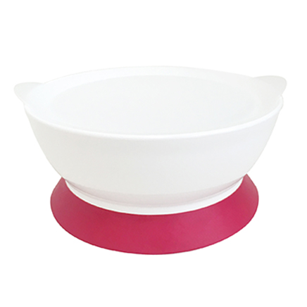 CALIBOWL 12OZ TODDLER SUCTION BOWL - PINK