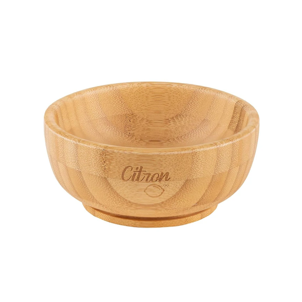 Citron Bamboo Bowl 300ml With Suction And Spoon – Blush Pink