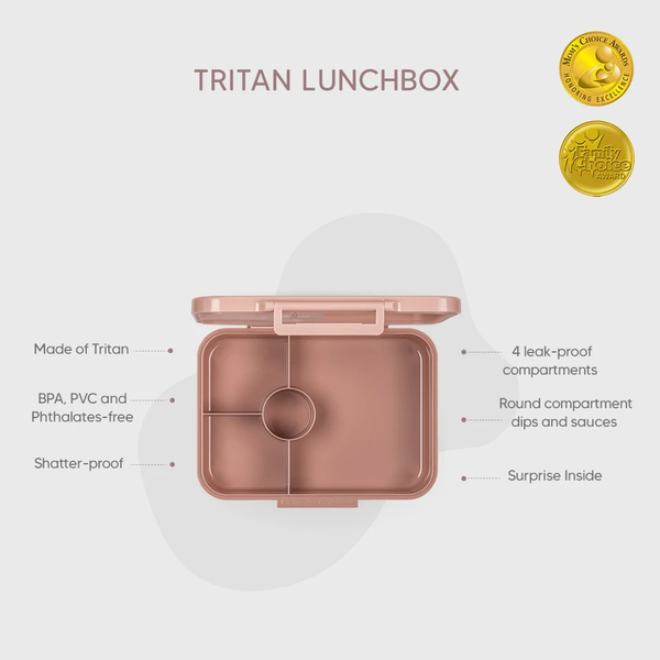 Citron Incredible Tritan Lunchbox With 4 Compartments – Leo