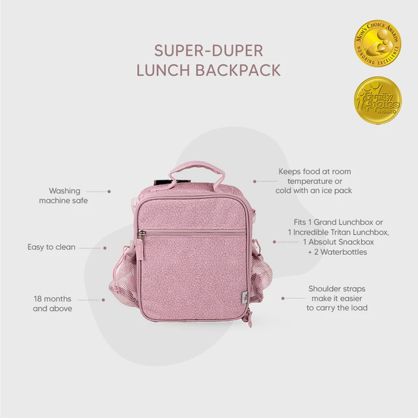Citron Super-Duper Lunch Backpack With Side Bottle Pockets – Leo
