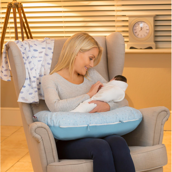 ClevaMama ClevaCushion 10合1多功能哺乳枕 – 藍色