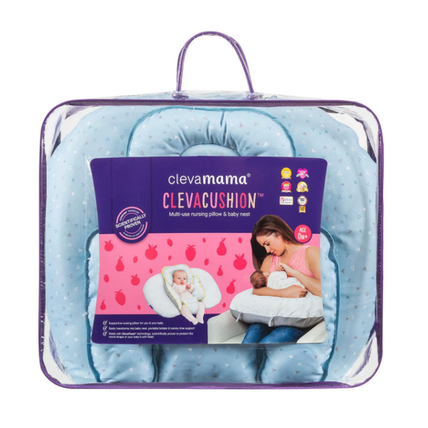 ClevaMama ClevaCushion 10合1多功能哺乳枕 – 藍色