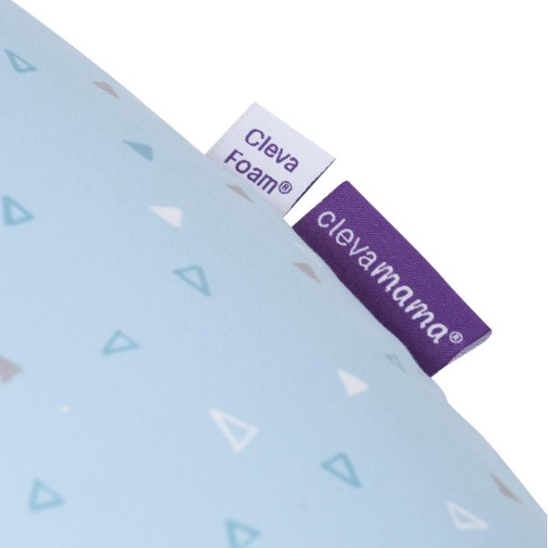 ClevaMama ClevaCushion™ Nursing Pillow & Baby Nest – Blue Confetti
