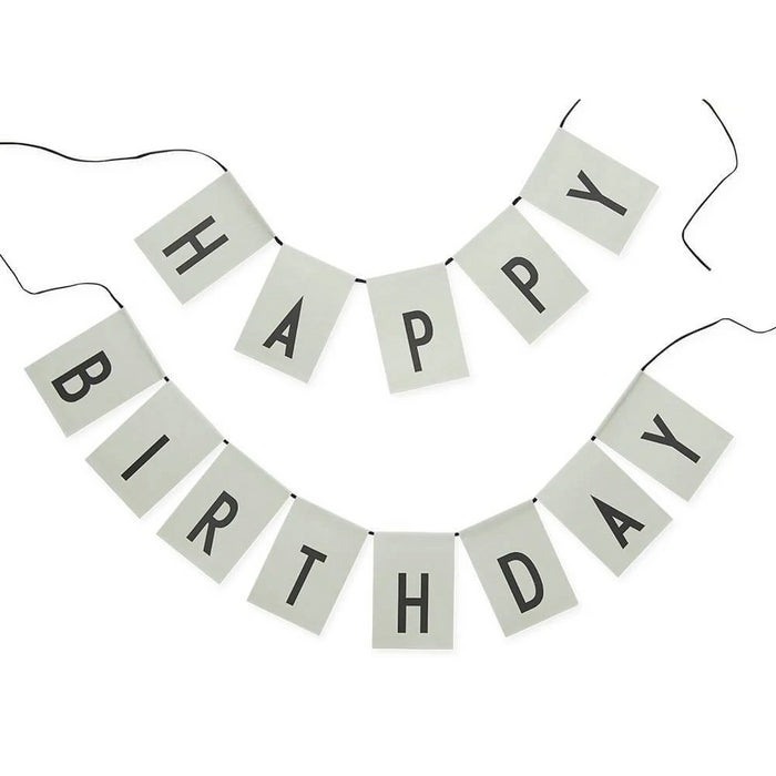 Design Letters Birthday Flags – Green