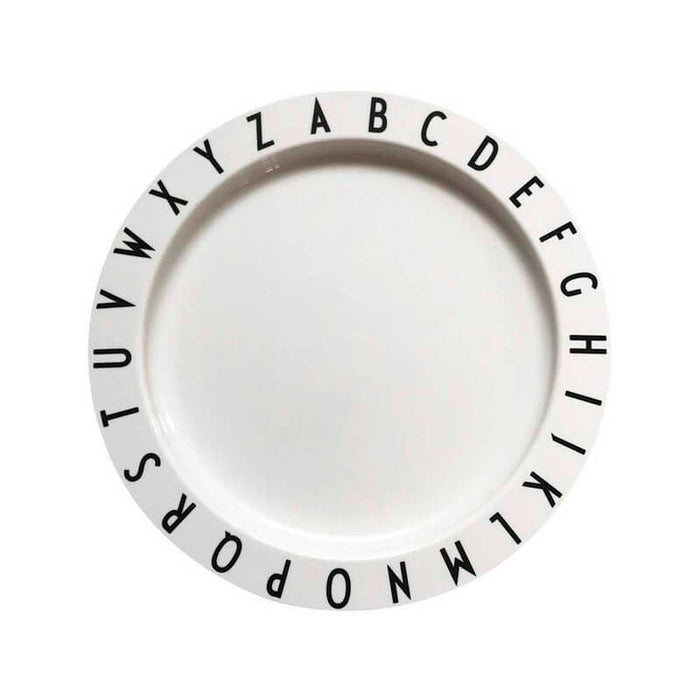 Design Letters Eat & Learn Plate - White