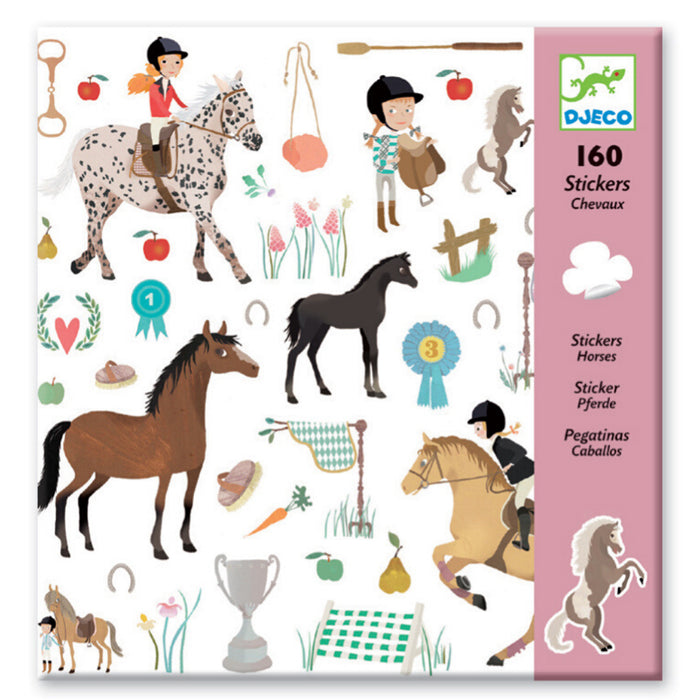 Djeco Horses Paper Stickers