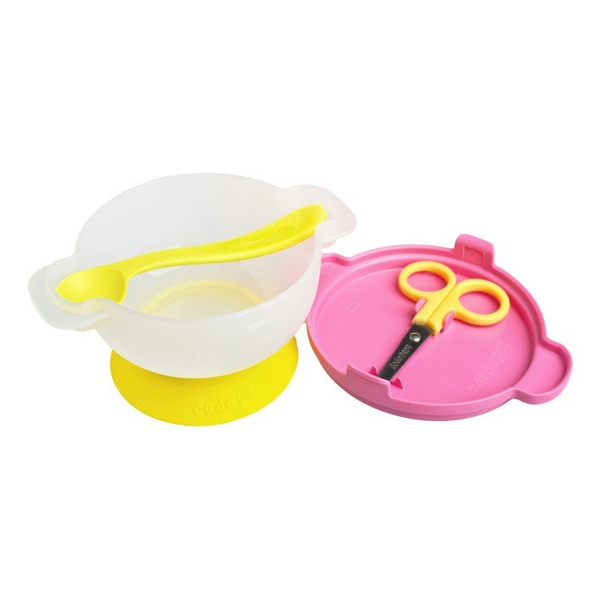 Dodopapa Travel Dining Set 265ml – Monkey Pink