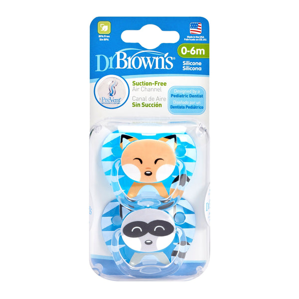 DR.BROWN'S PREVENT PACIFIER 2PCS/PACK - STAGE 1