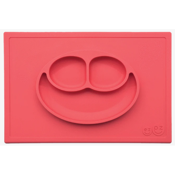 Ezpz Happy Mat Plate & Placemat - Coral