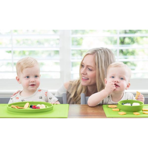 Ezpz Happy Mat Plate & Placemat - Lime