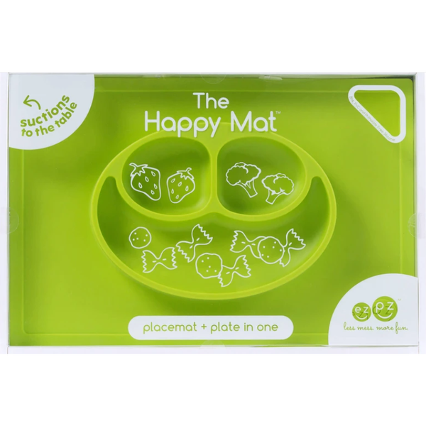 Ezpz Happy Mat Plate & Placemat - Lime