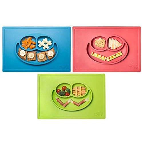 Ezpz Happy Mat Plate & Placemat - Lime