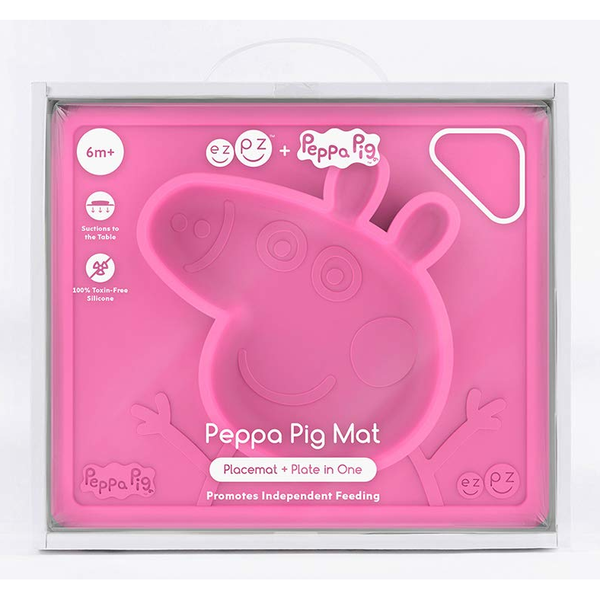 Ezpz Peppa Pig Mat - Placemat & Plate