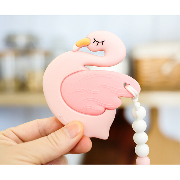 Glitter And Spice Flamingo Teether