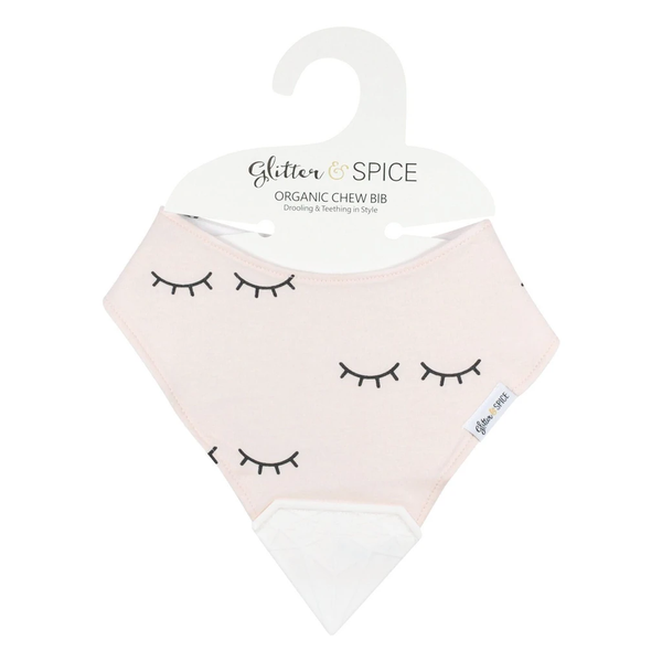 Glitter And Spice Organic Chew Bib - Sweet Dreams