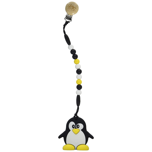 Glitter And Spice Penguin Teether – Black