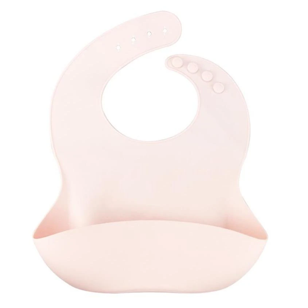 Glitter And Spice Silicone Food Bib – Delicate Pink