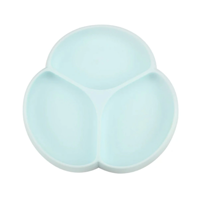 Glitter And Spice Silicone Suction Plate – Seafoam