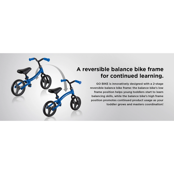 Globber GO BIKE Balance Bike Black Navy Blue Baby Sophie