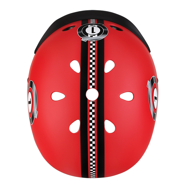 Globber Kids Elite Lights Helmet (XS-S) – New Red Racing