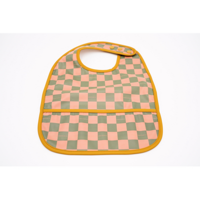 Grech & Co Basic Bib - Checks Sunset & Orchard